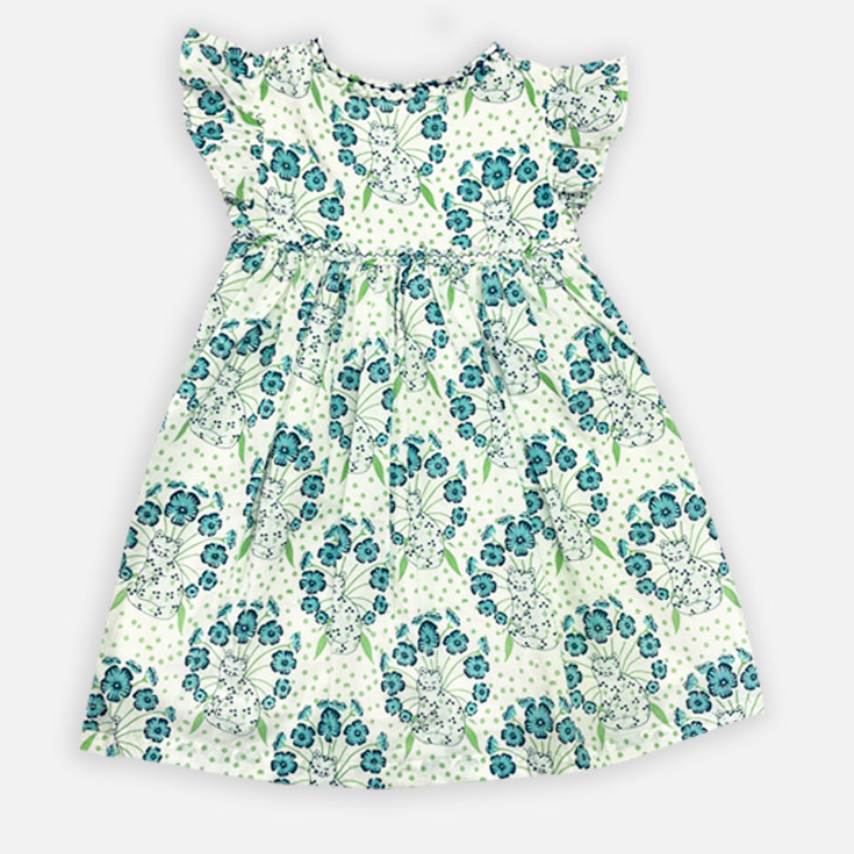 Anna Dress, Blue Cat