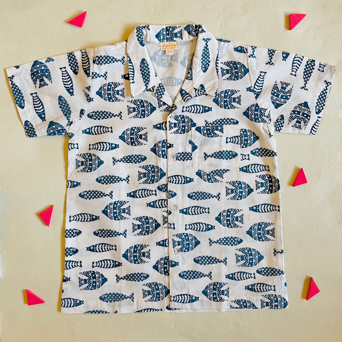 Button Up Shirt, Ink Fish