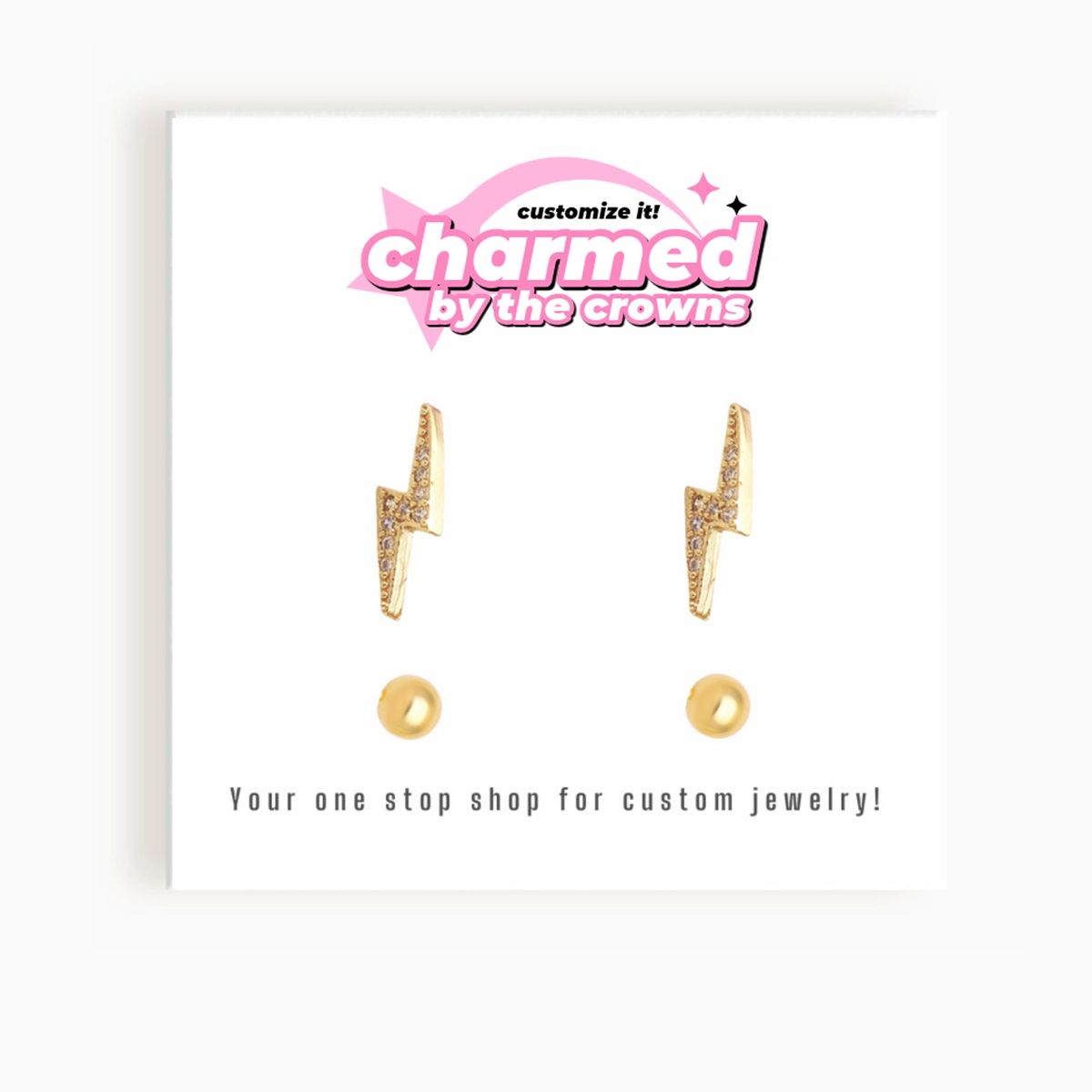 Lightning Bolt Stud Set (6-46)