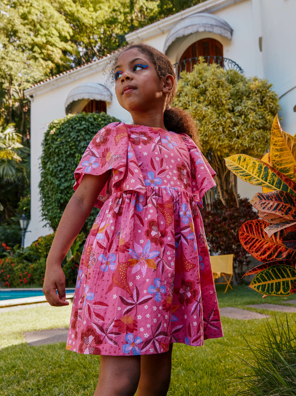 Butterfly Sleeve Twirl Dress, Brazilian