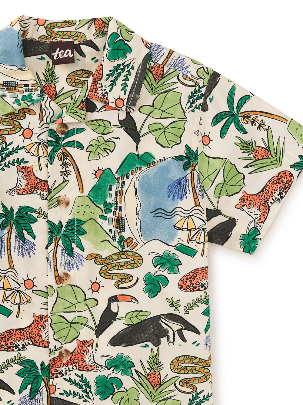 Printed Camp Shirt, Rio Animal