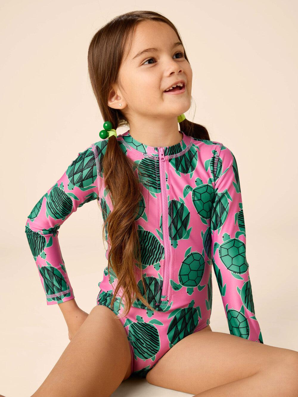 L/S One Piece, Tiled Turtles