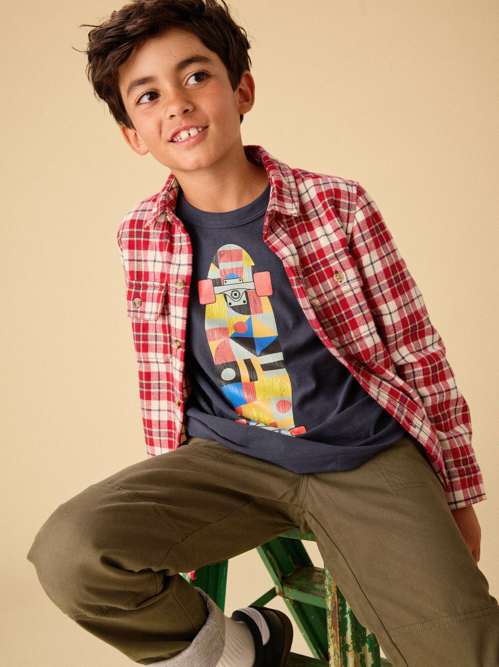 L/S Layered Tee, Skateboard