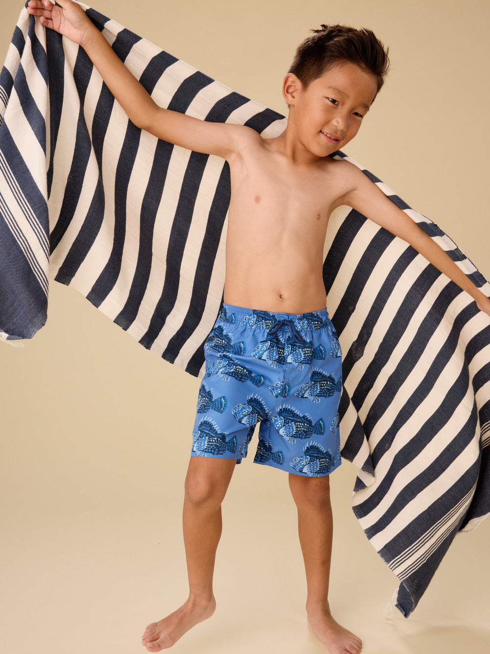 Mid-Length Swim Trunks, Scorpion Fish