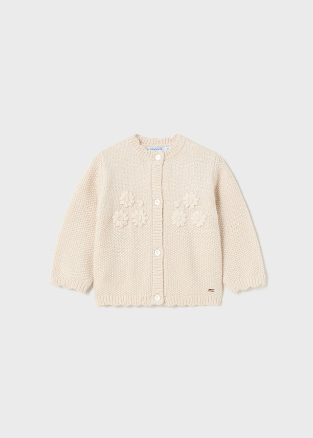 Embroidered Knit Cardigan, Ginger, 2314