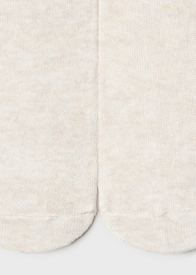 Cotton Blend Tights, Oatmeal, Baby/Toddler