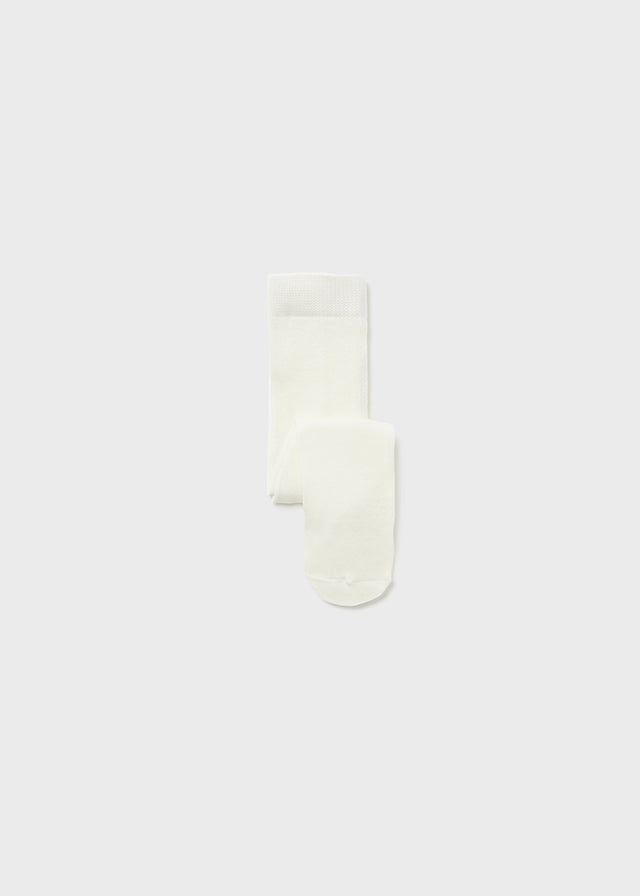 Cotton Blend Tights, Natural, Baby/Toddler