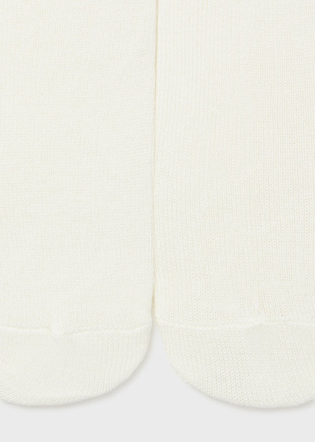 Cotton Blend Tights, Natural, Baby/Toddler