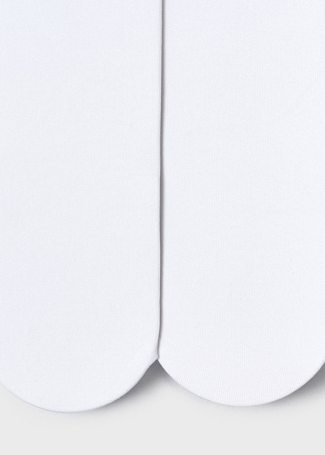 Microfiber Tights, White, Toddler/Big Kid