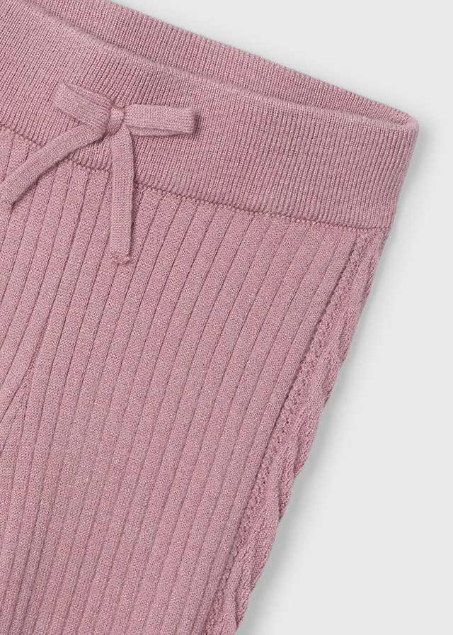Rib Knit Leggings, Rose, 10812