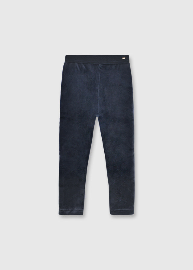 Velvet Leggings, Navy, 712