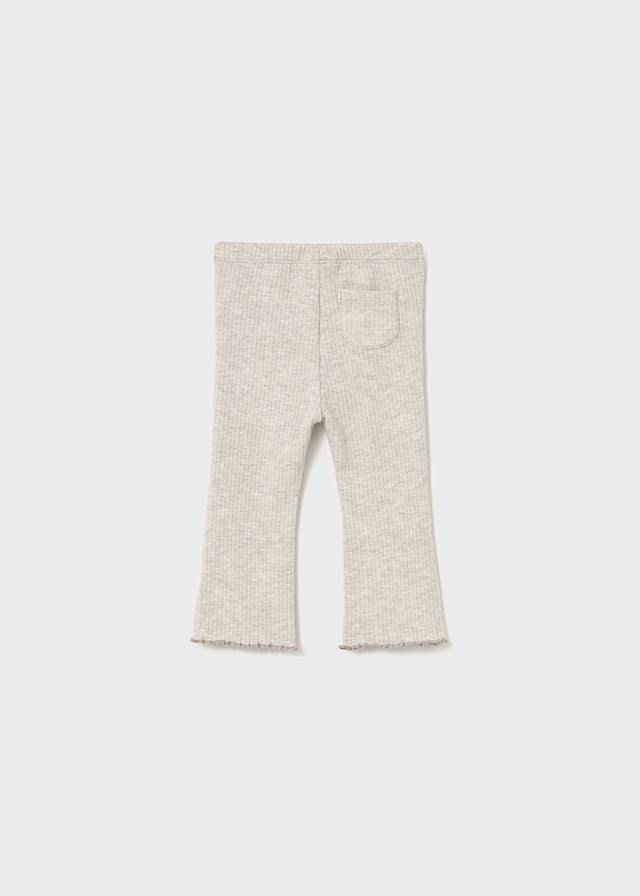 Ribbed Flare Leggings, Sand, 2735