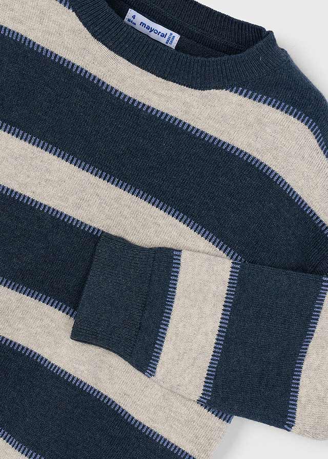 Wide Striped Sweater, 4374