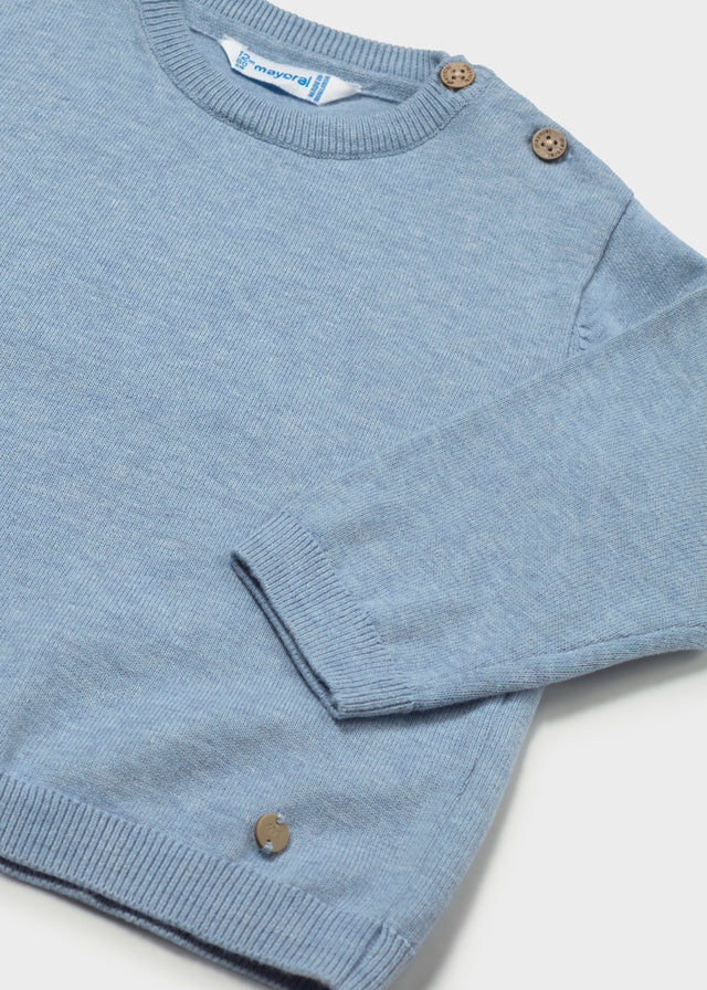 Lightweight Cotton Sweater, Rain, 309