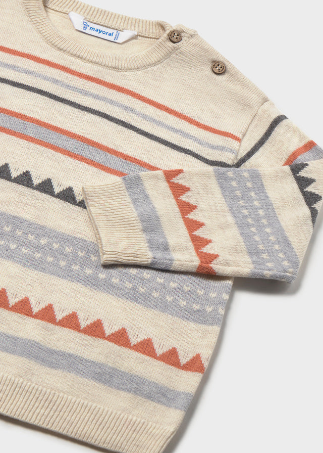 Lightweight Cotton Sweater, Stripes and Patterns, 2373