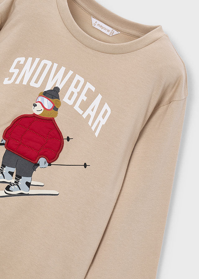 L/S Tee, Snow Bear, 4023