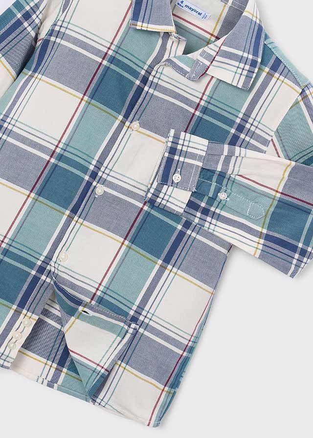 L/S Plaid Shirt, Lake, 4102