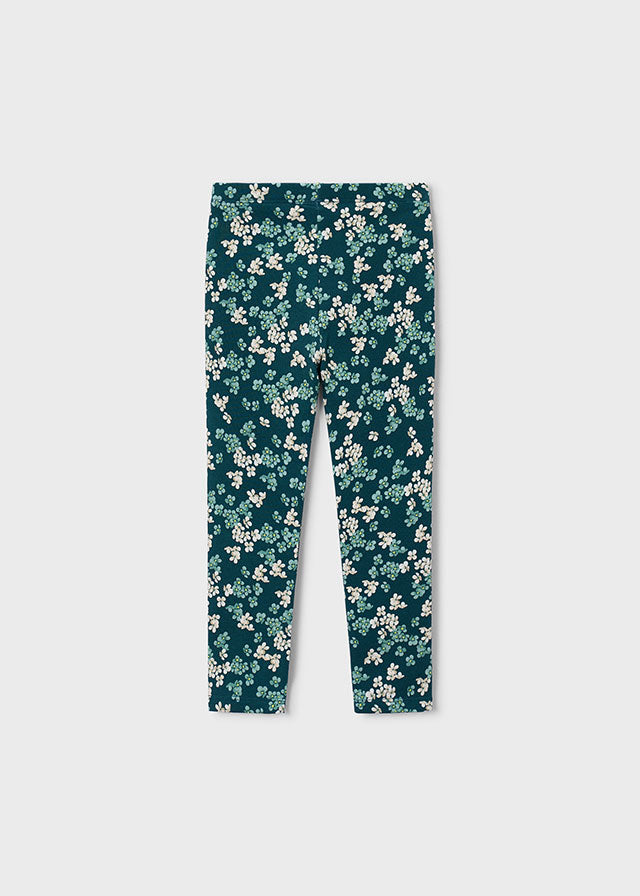 Fleece Leggings, Floral Print, 4729