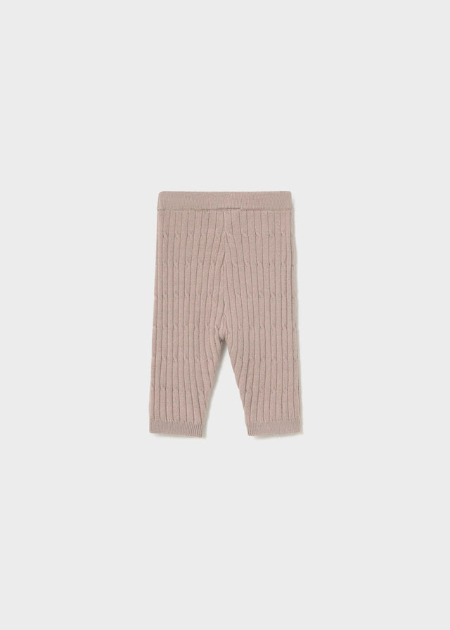 Cable Rib Knit Leggings, Mauve, 9117