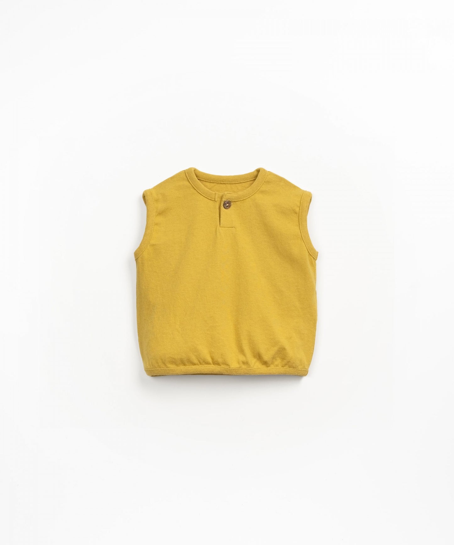 Jersey Sleeveless Tee, Mustard