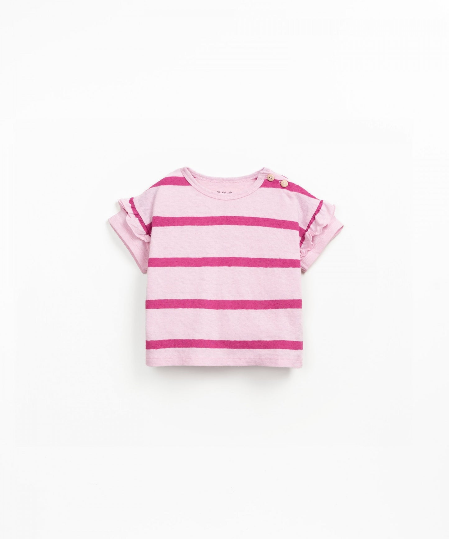 Striped Jersey T-Shirt, Pink Stripe