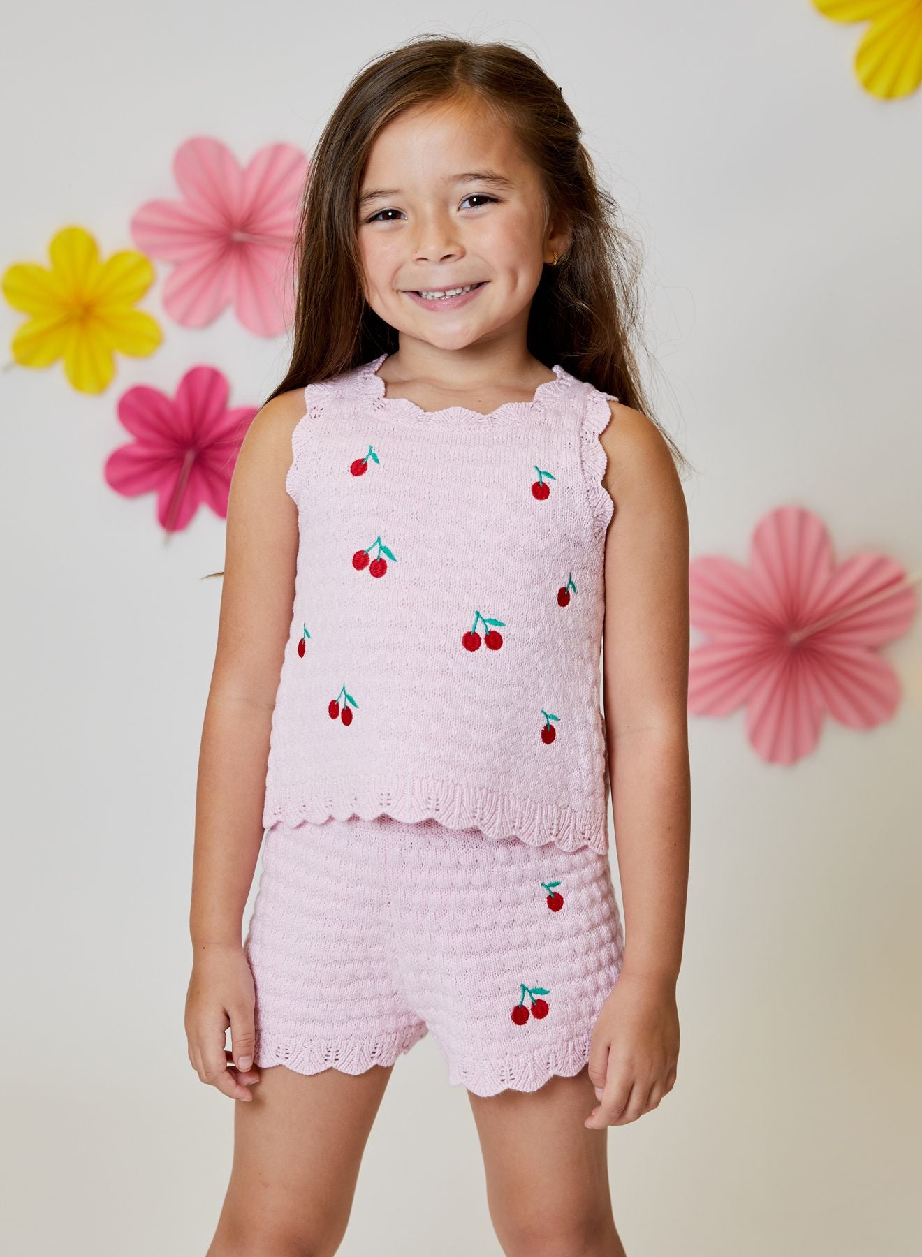 Tank, Spring Pink with Cherries