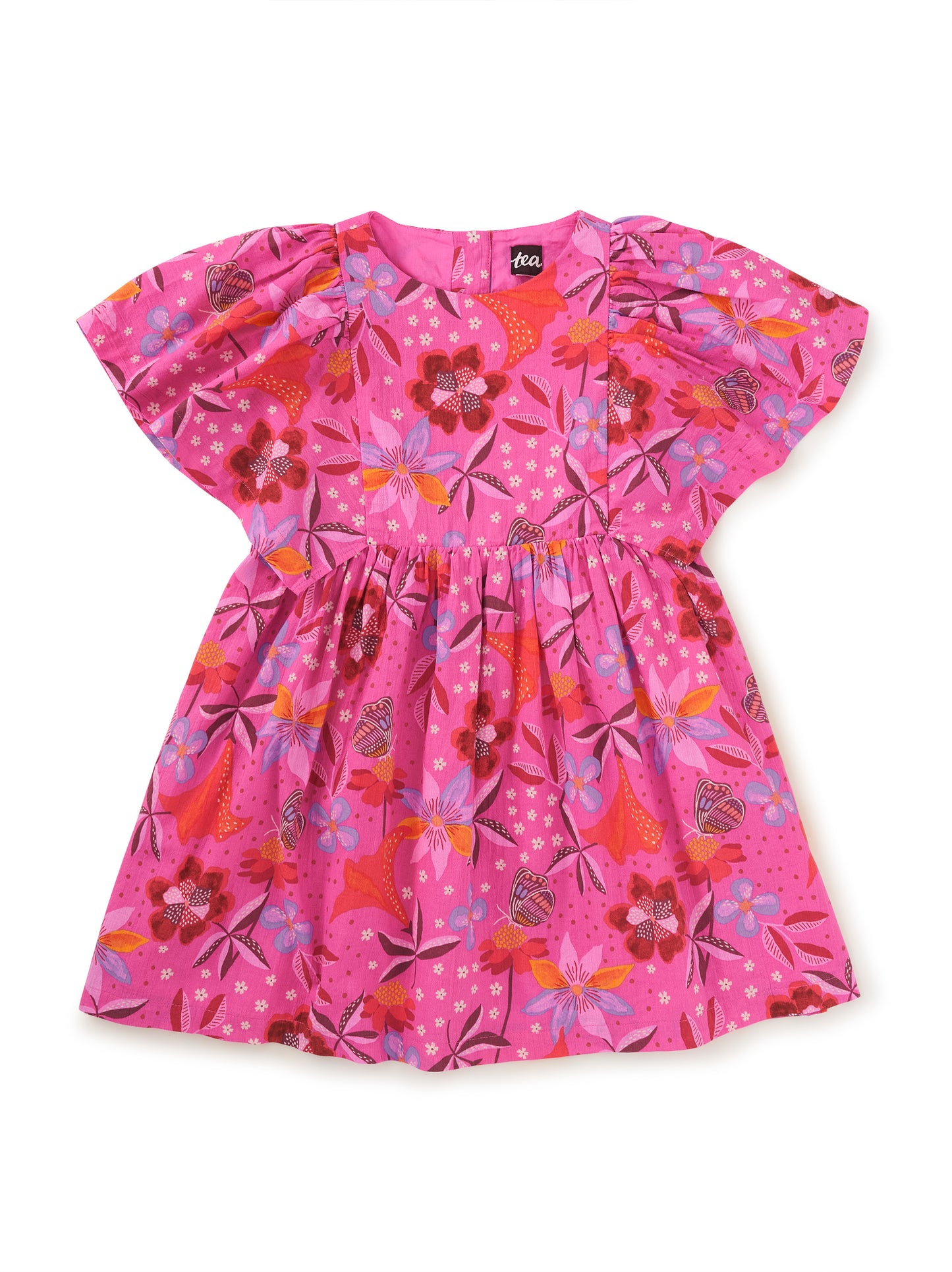 Butterfly Sleeve Twirl Dress, Brazilian