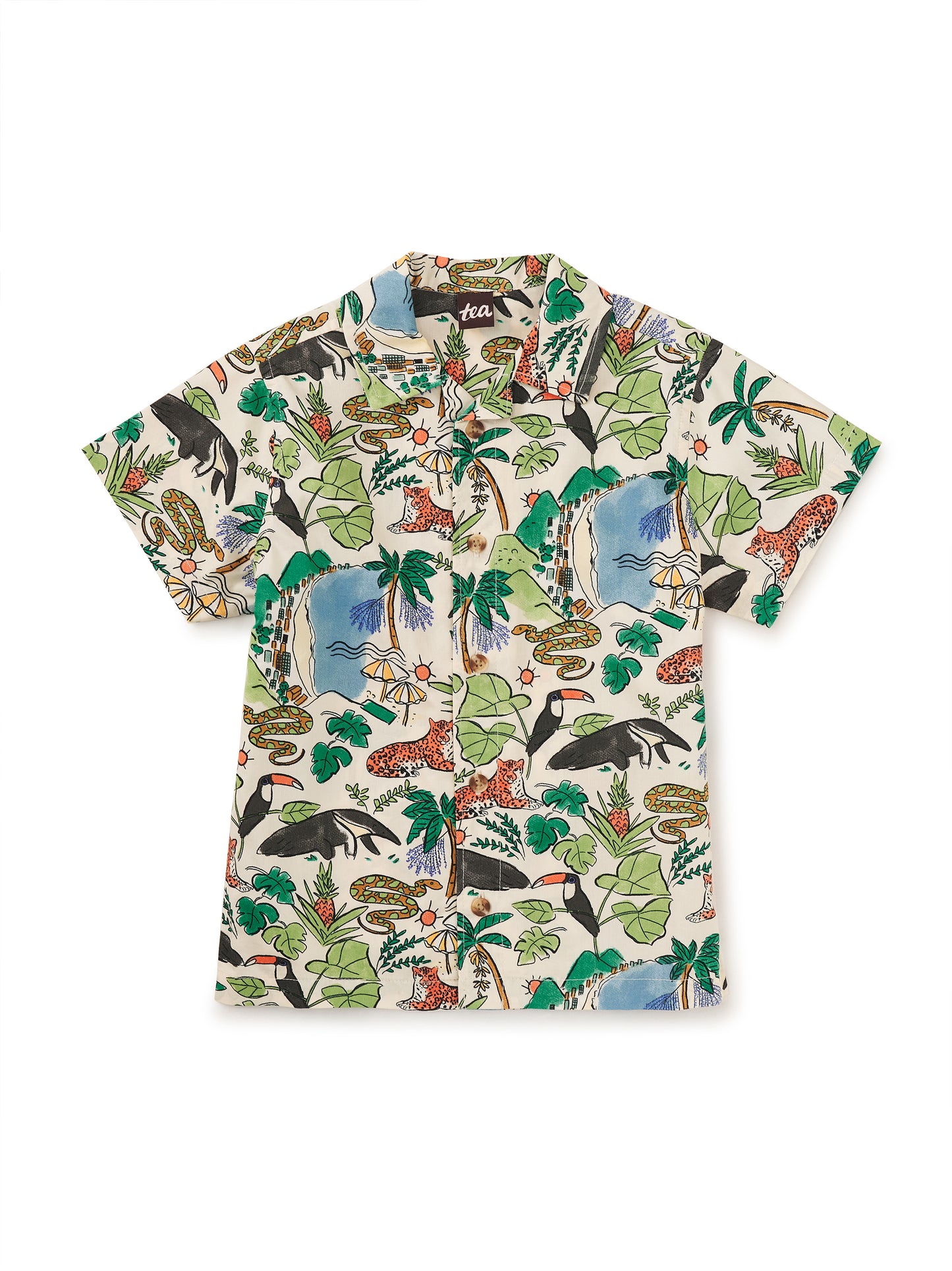 Printed Camp Shirt, Rio Animal