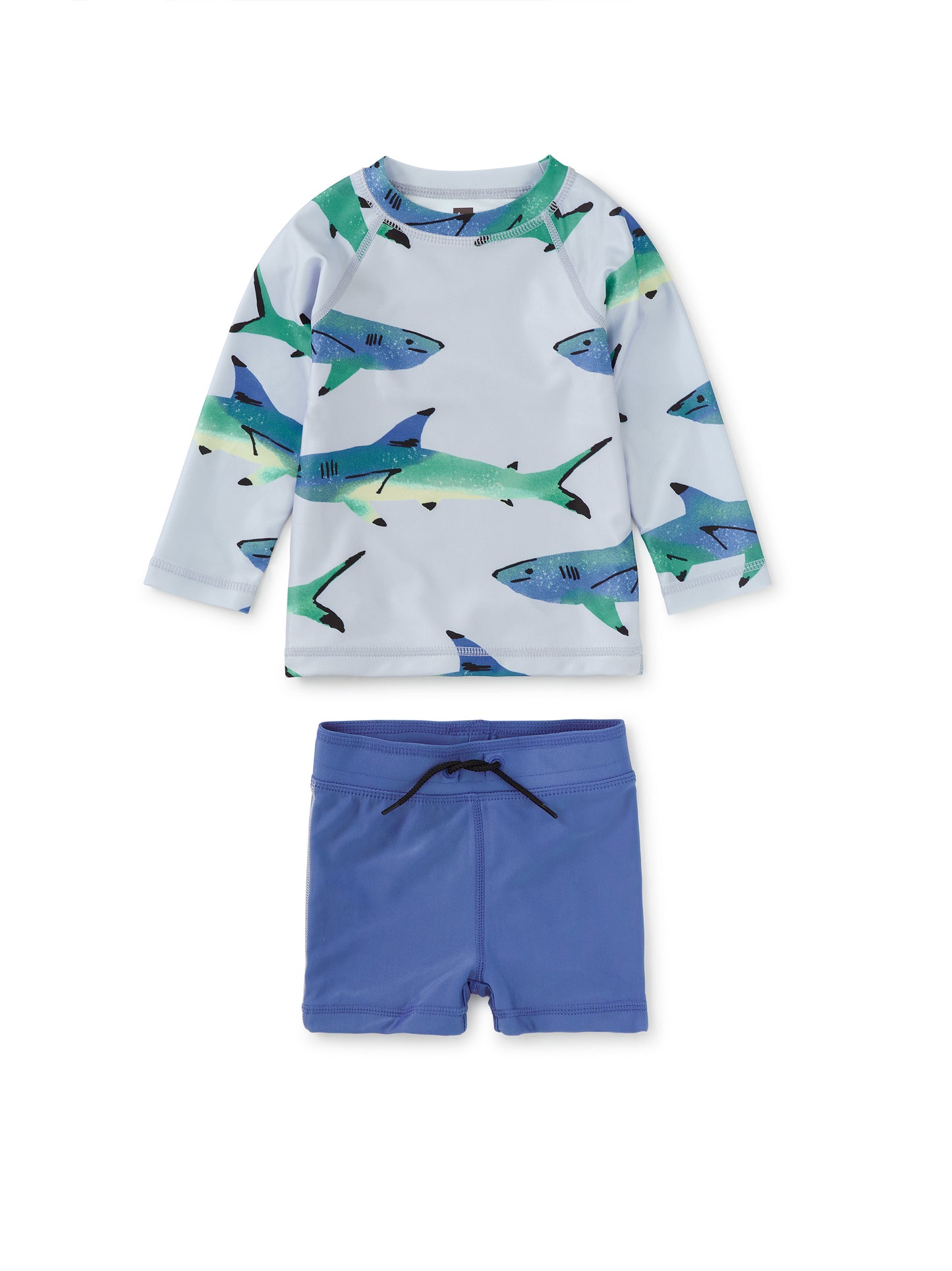 Rash Guard Baby Swim Set, Painted Shark