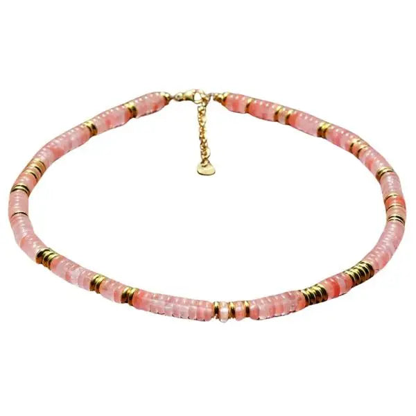 Stone Candy Necklace, Pink