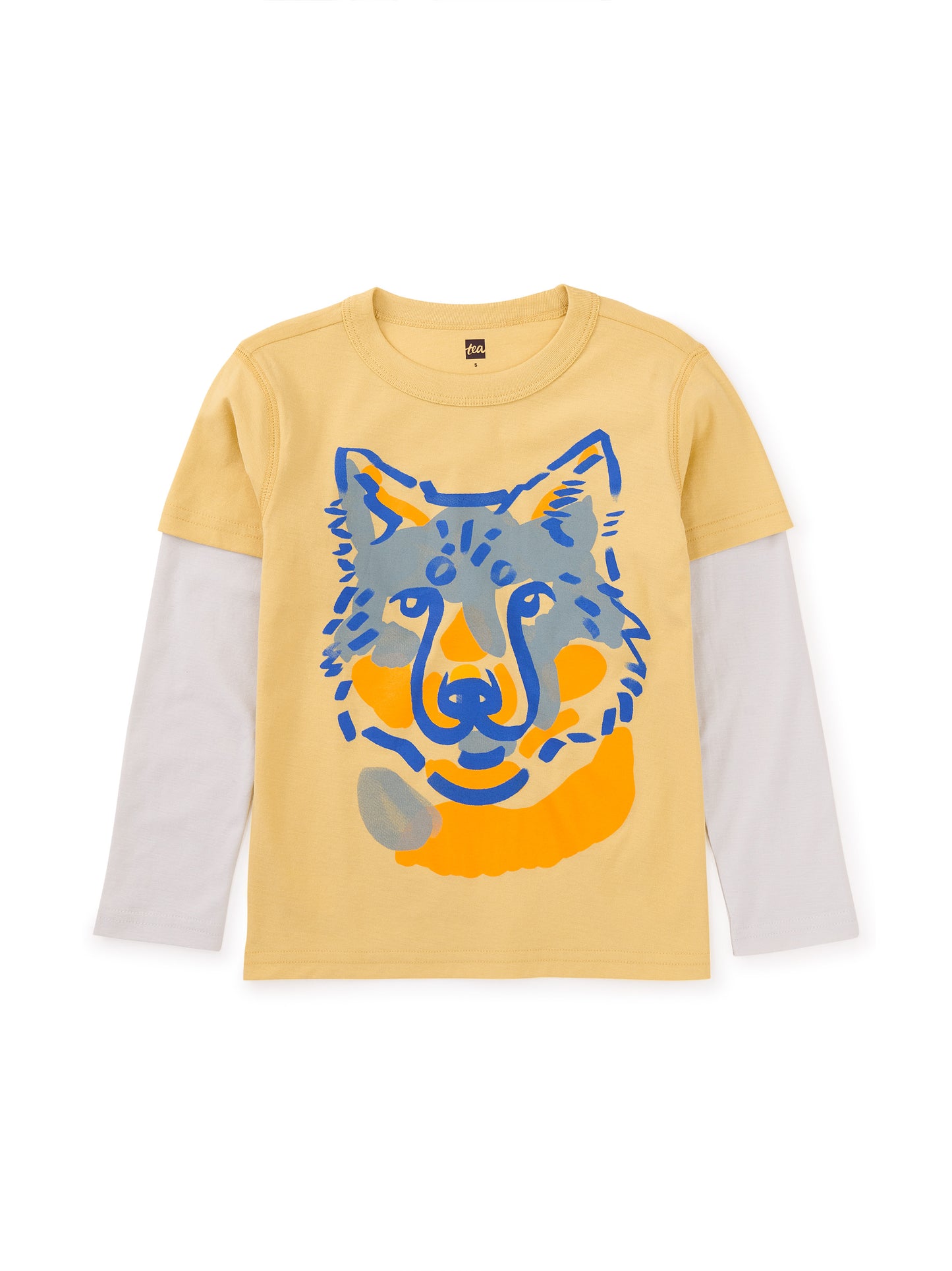 L/S Layer Sleeve Tee, Wolf Face