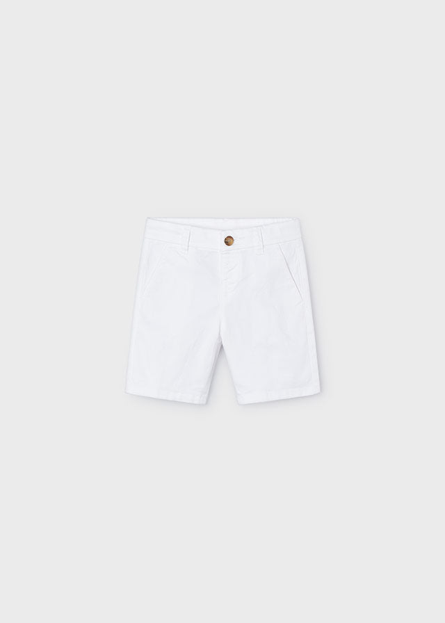 Twill Chino Shorts, White, 202