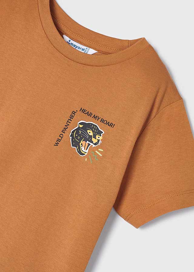 S/S Tee, Paprika Panther Roar, 3009
