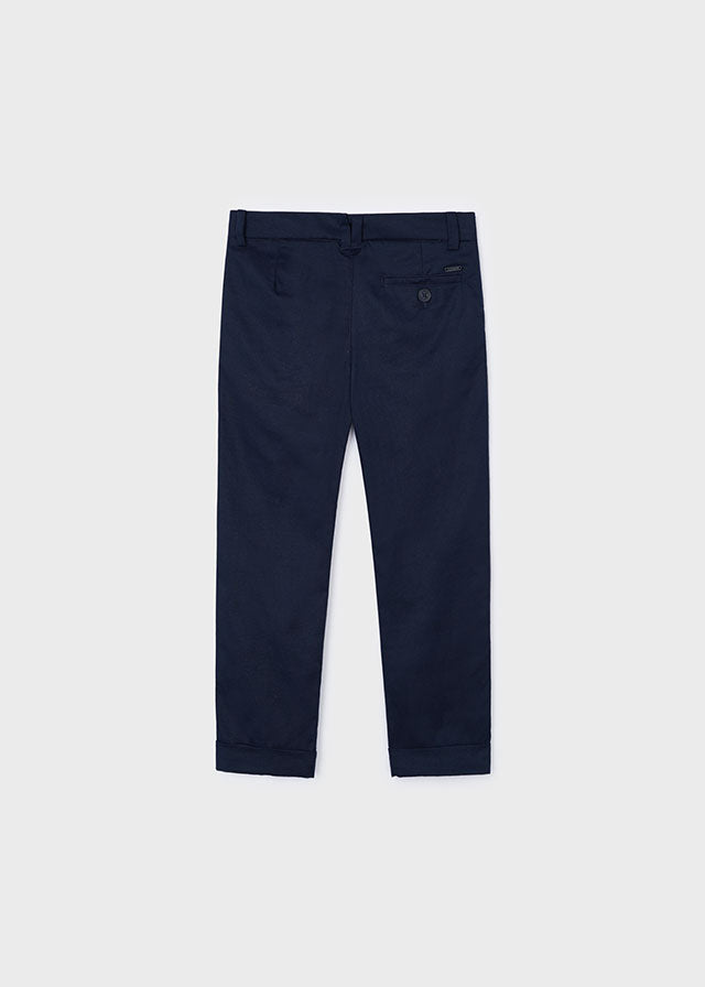 Linen Suiting Pants, Navy, 3542