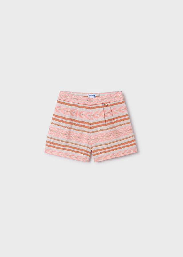 Flamingo Stripe Jacquard Shorts, 6265