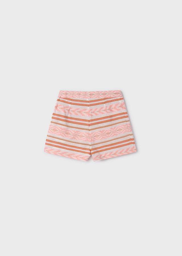 Flamingo Stripe Jacquard Shorts, 6265