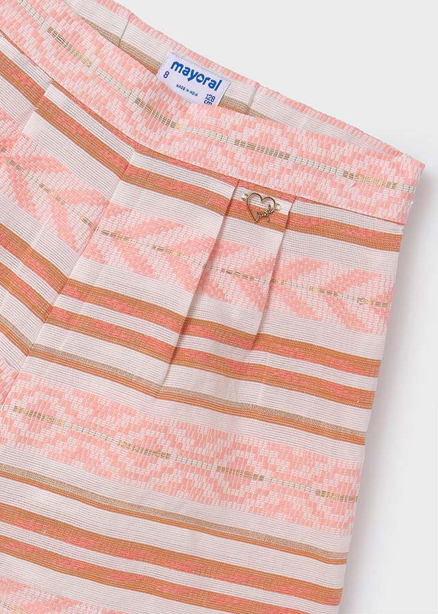 Flamingo Stripe Jacquard Shorts, 6265