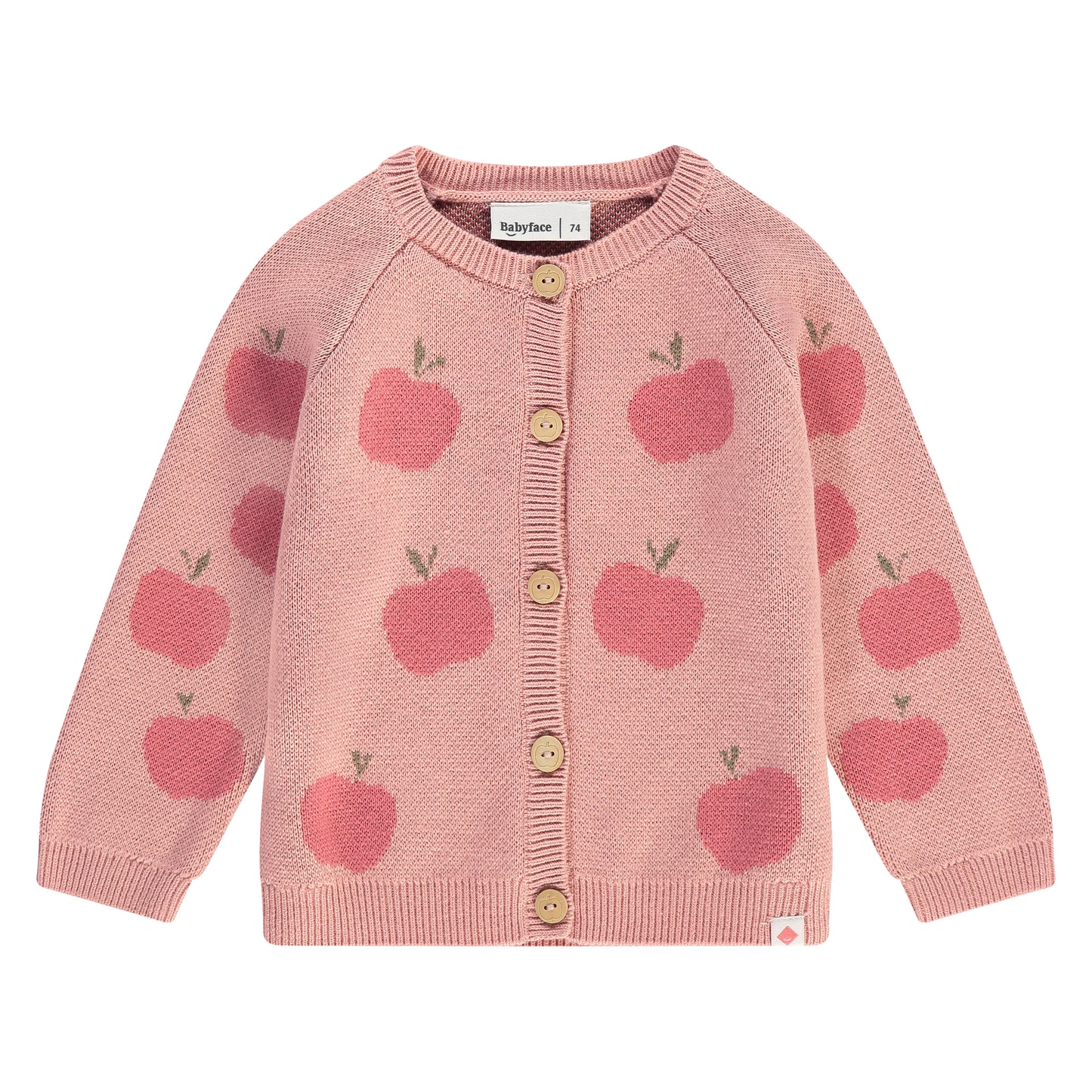 Knitted Cardigan, Apples on Powder