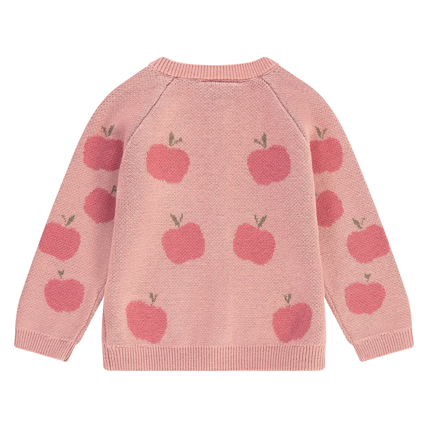 Knitted Cardigan, Apples on Powder