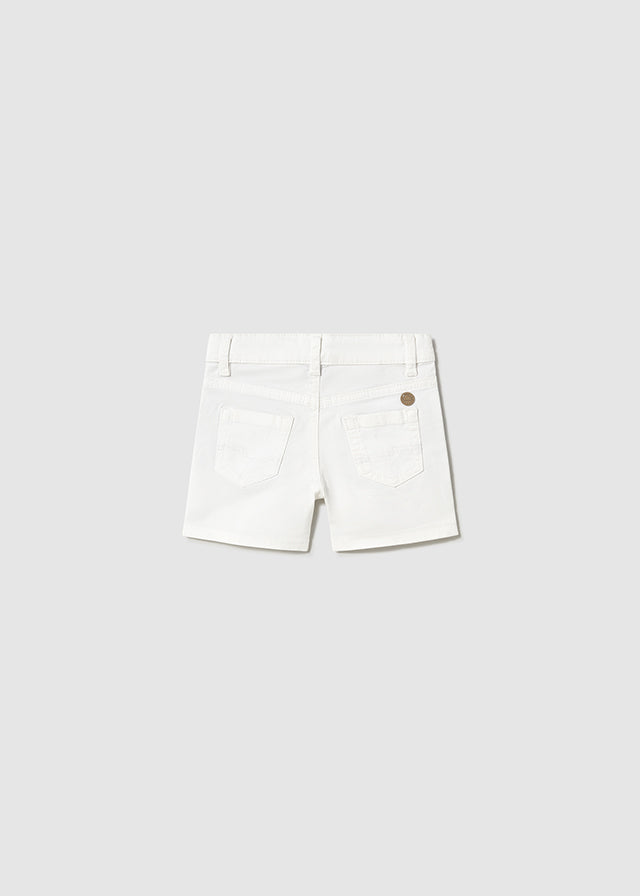 5-Pocket Twill Shorts, White, 206