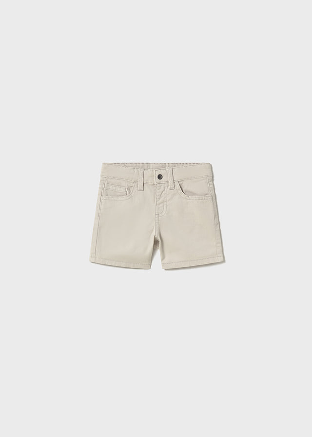 5-Pocket Twill Shorts, Bone, 206