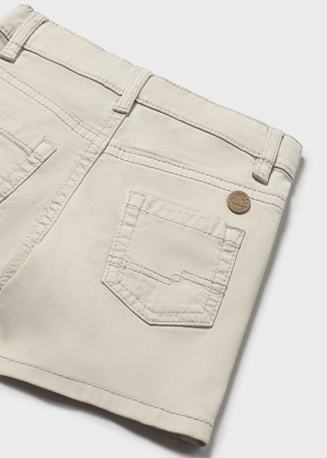 5-Pocket Twill Shorts, Bone, 206