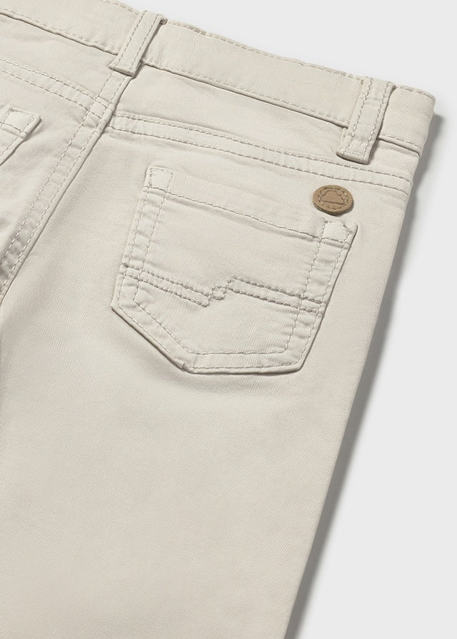 Slim Fit Serge Pants, Bone, 506