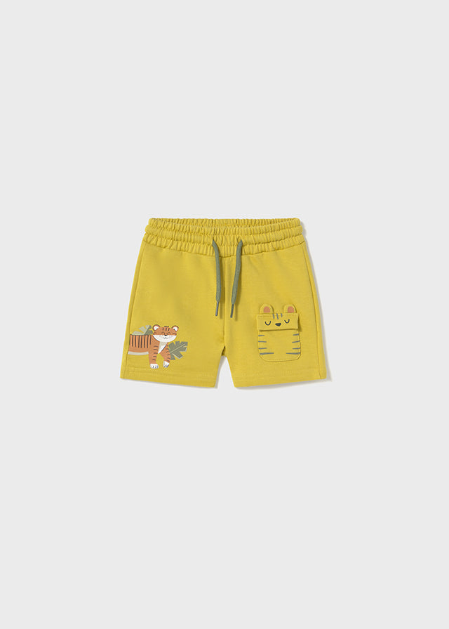 Knit Shorts, Gold, 1242