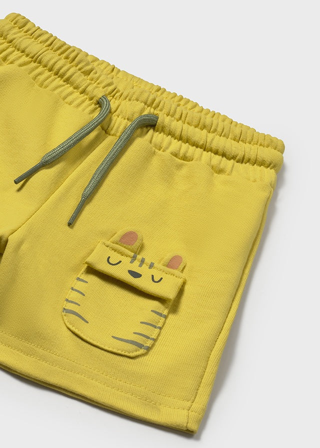 Knit Shorts, Gold, 1242