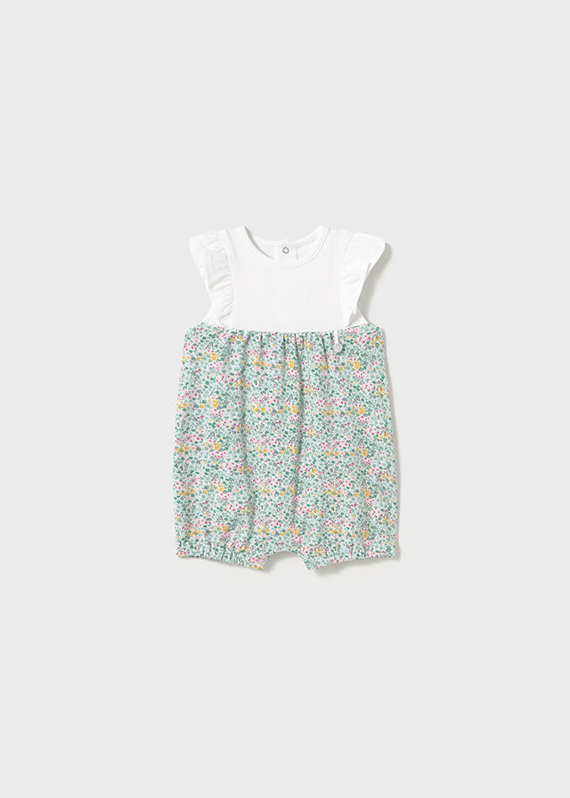 Print Mix Short Romper, 1749