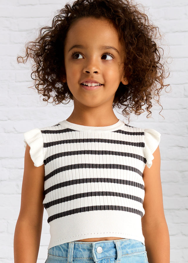 Stripe Ribbed Top, 3024