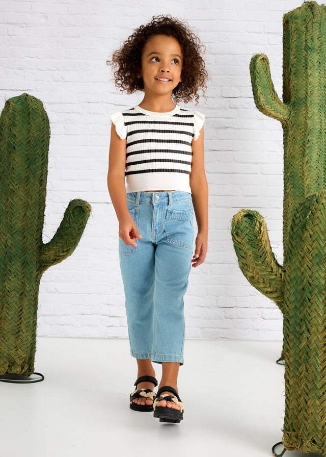 Stripe Ribbed Top, 3024