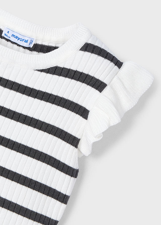 Stripe Ribbed Top, 3024