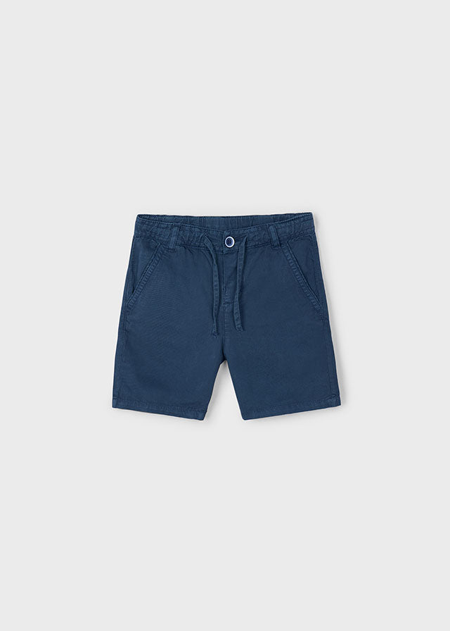 Linen Bermuda Shorts, Midnight, 3226